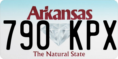 AR license plate 790KPX