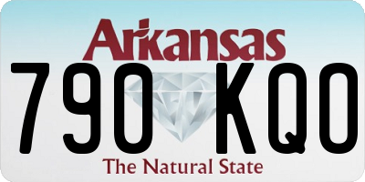 AR license plate 790KQO