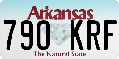 AR license plate 790KRF
