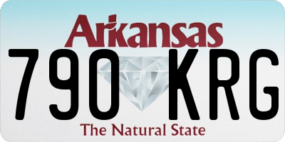 AR license plate 790KRG