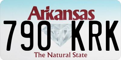 AR license plate 790KRK
