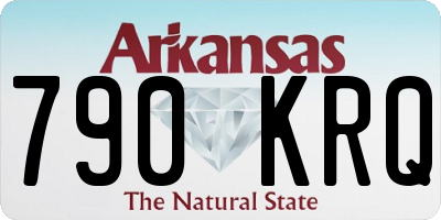 AR license plate 790KRQ