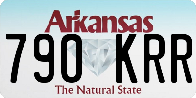 AR license plate 790KRR