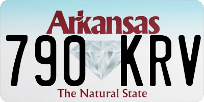 AR license plate 790KRV