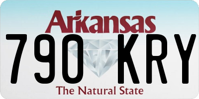 AR license plate 790KRY