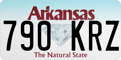 AR license plate 790KRZ
