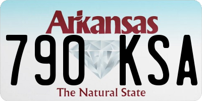 AR license plate 790KSA