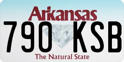 AR license plate 790KSB