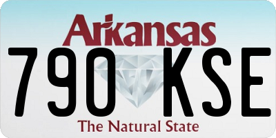 AR license plate 790KSE