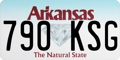 AR license plate 790KSG