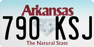 AR license plate 790KSJ