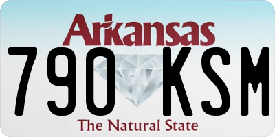 AR license plate 790KSM