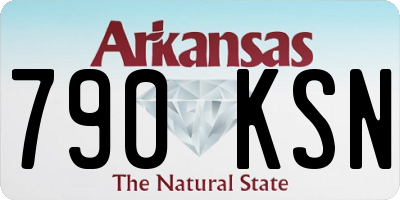 AR license plate 790KSN