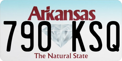 AR license plate 790KSQ