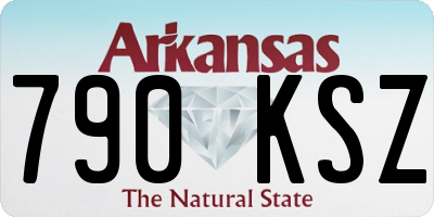 AR license plate 790KSZ