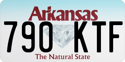 AR license plate 790KTF