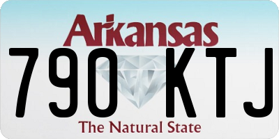 AR license plate 790KTJ