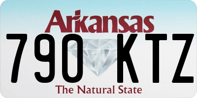 AR license plate 790KTZ