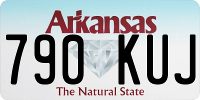 AR license plate 790KUJ