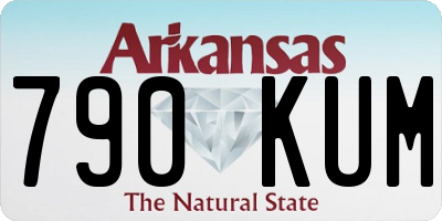 AR license plate 790KUM