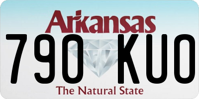 AR license plate 790KUO