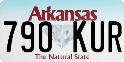 AR license plate 790KUR
