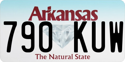 AR license plate 790KUW