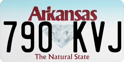 AR license plate 790KVJ