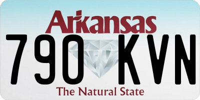 AR license plate 790KVN
