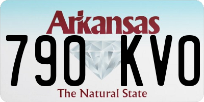 AR license plate 790KVO