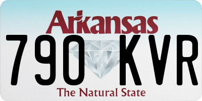 AR license plate 790KVR