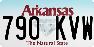 AR license plate 790KVW