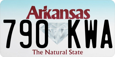AR license plate 790KWA