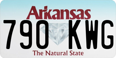 AR license plate 790KWG