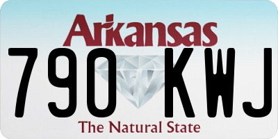 AR license plate 790KWJ