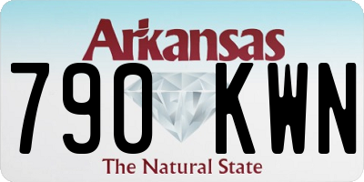 AR license plate 790KWN
