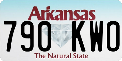 AR license plate 790KWO