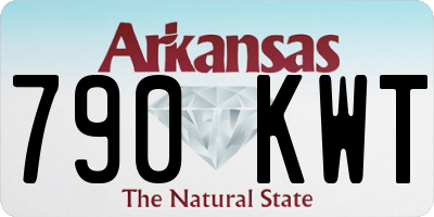 AR license plate 790KWT