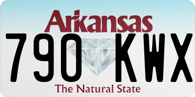 AR license plate 790KWX