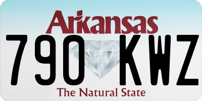 AR license plate 790KWZ