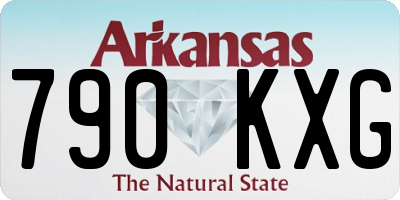 AR license plate 790KXG