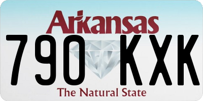 AR license plate 790KXK