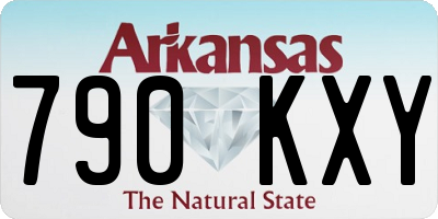 AR license plate 790KXY