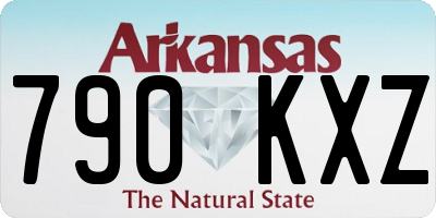 AR license plate 790KXZ