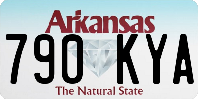 AR license plate 790KYA