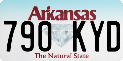 AR license plate 790KYD