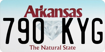 AR license plate 790KYG