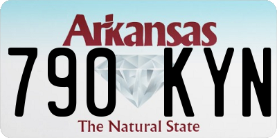 AR license plate 790KYN