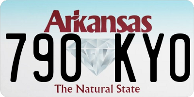 AR license plate 790KYO
