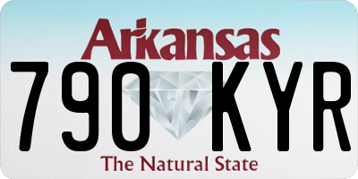 AR license plate 790KYR